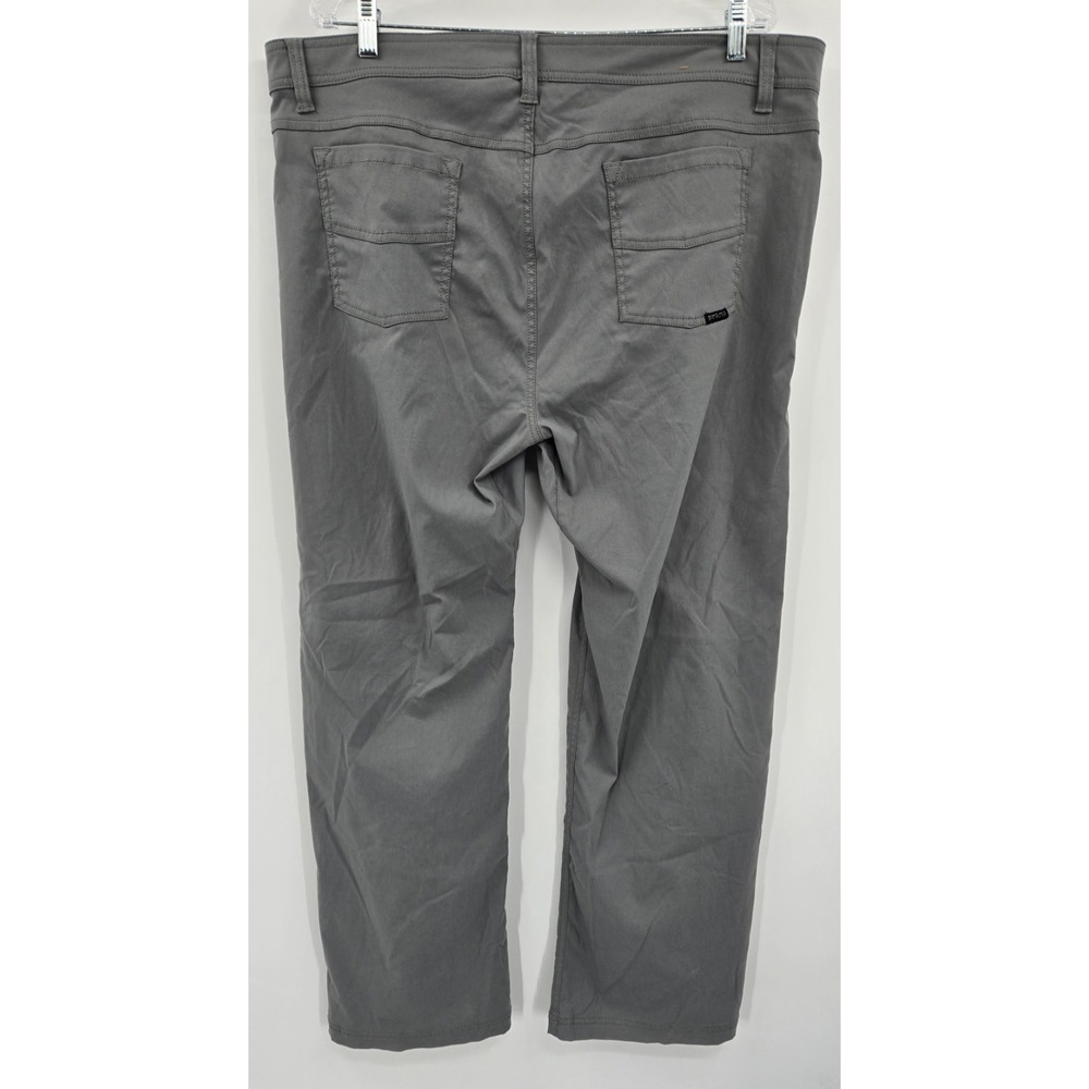 Prana Pants Mens 40x31 Slim Gray Brion Hiking Camping Traveler Gorpcore Outdoors - Picture 2 of 6